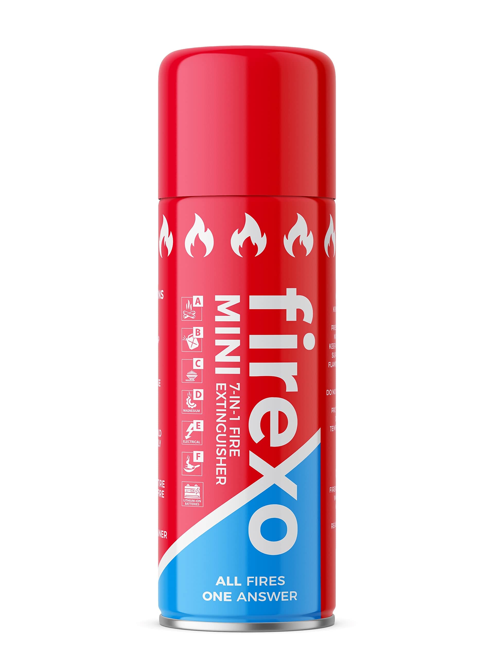 Firexo Mini - Multipurpose All-in-One Fire Extinguisher for Home, Kitchen, Car, Garage, Boat, Caravan, Campervan, Camping, Household Domestic Small Fire Extinguisher