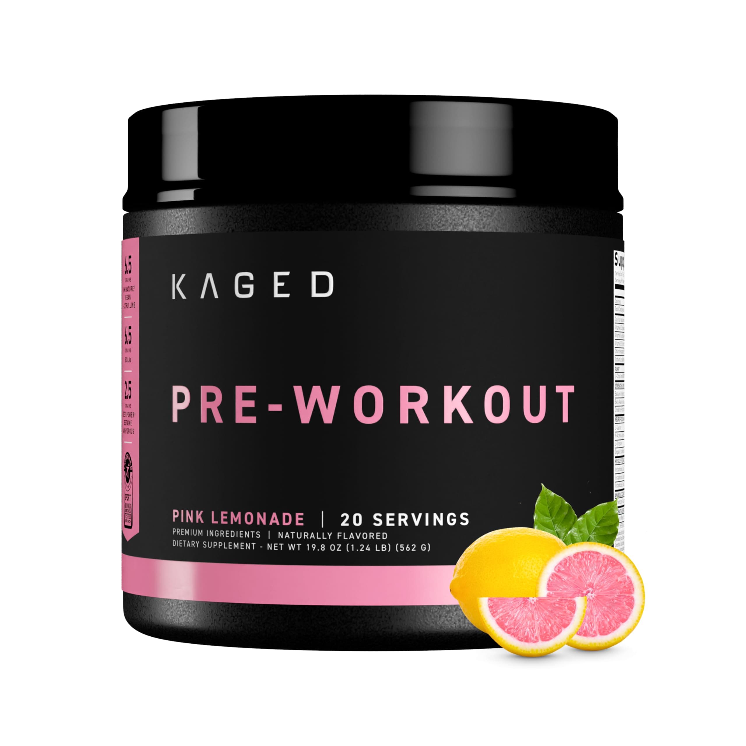 Original Pre Workout Powder | Pink Lemonade | Pre-Workout with Creatine, Beta Alanine, L-Citrulline, BCAAs | 274 mg Caffeine | Pre Supplements for Men & Women | 20 Servings
