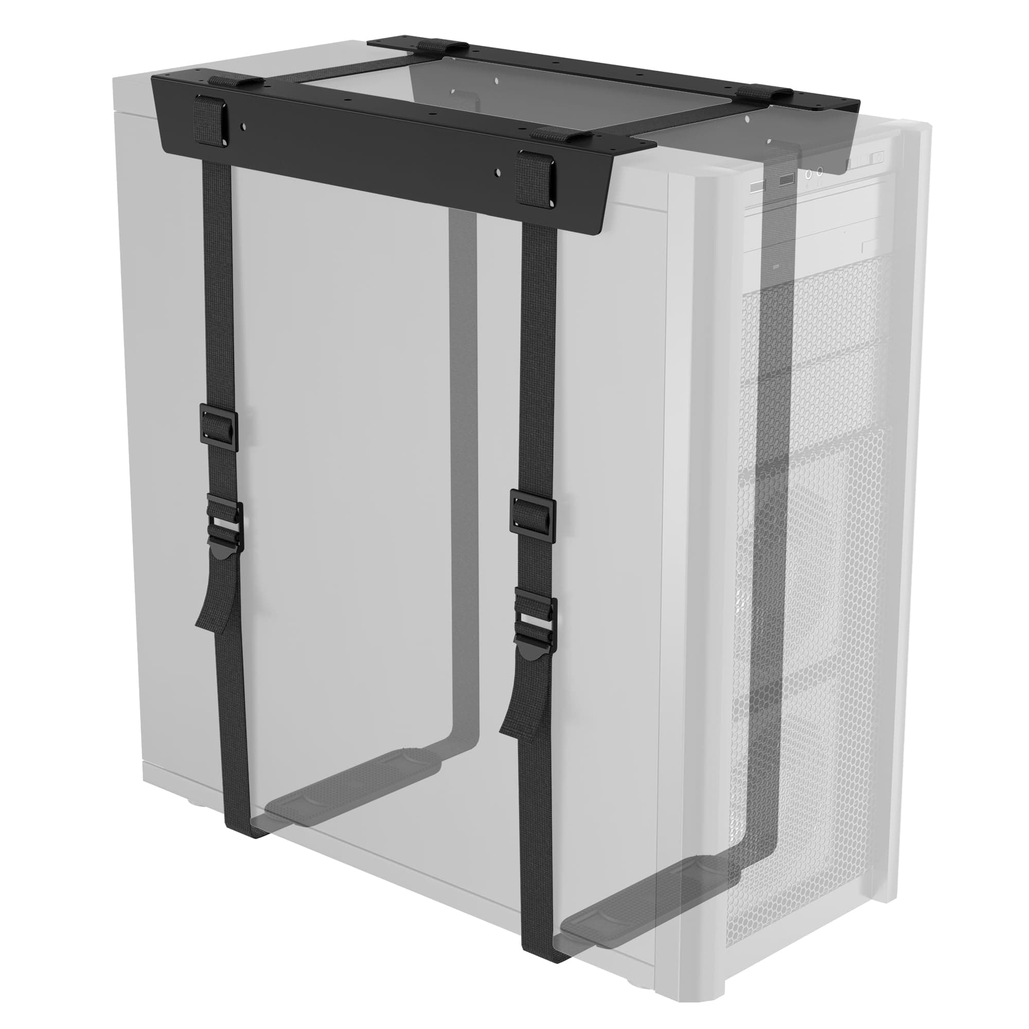 1home Economical CPU Holder for Desktop, Steel Adjustable Computer Case Carrier Mount Bracket