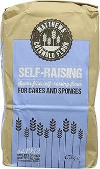 Matthews Cotswold Self Raising Flour - 1.5kg Bag (Pack of 5)