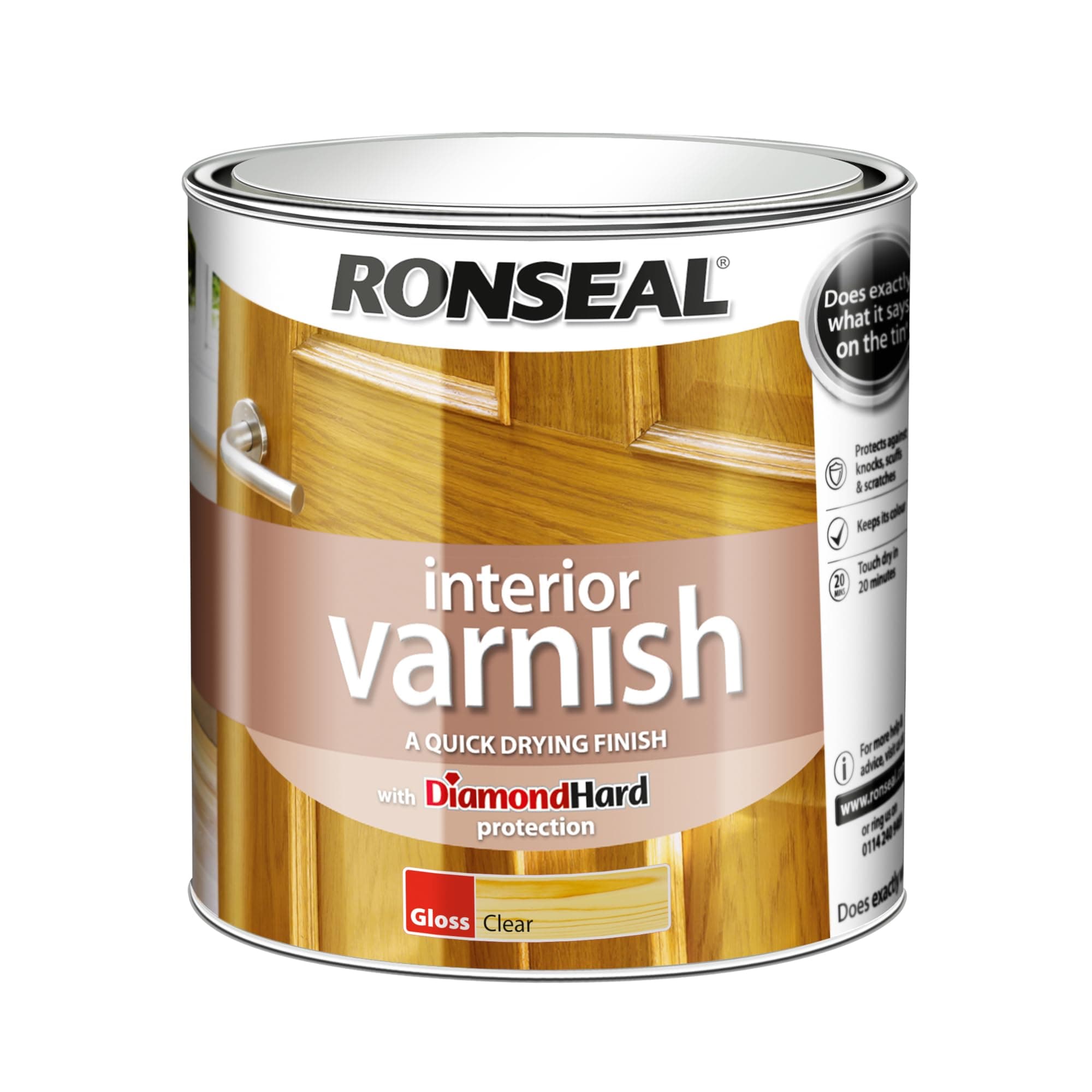 Ronseal Interior Varnish Clear Gloss 2.5L