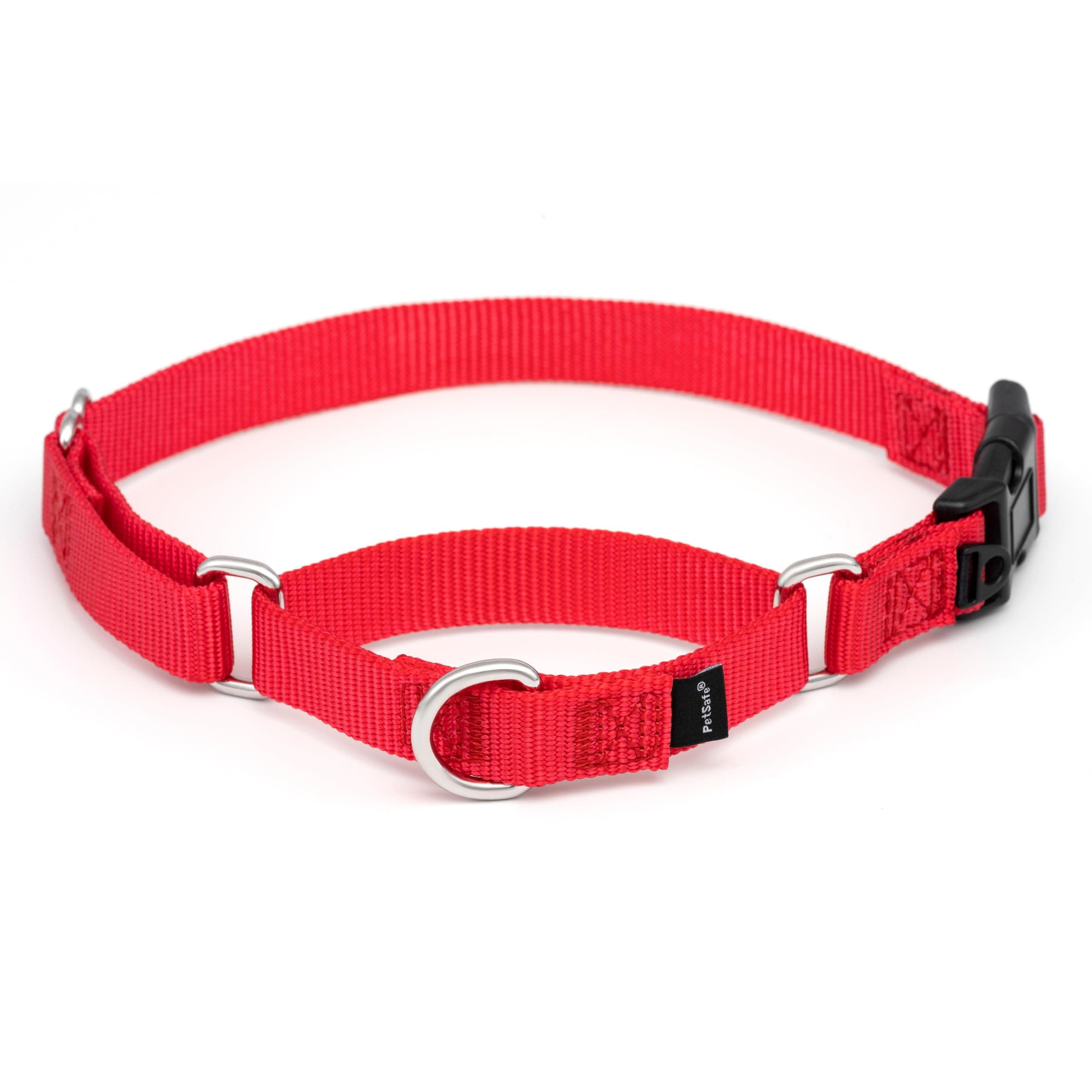PetSafe Martingale Collar with Quick Snap Buckle, 1" Medium, Red