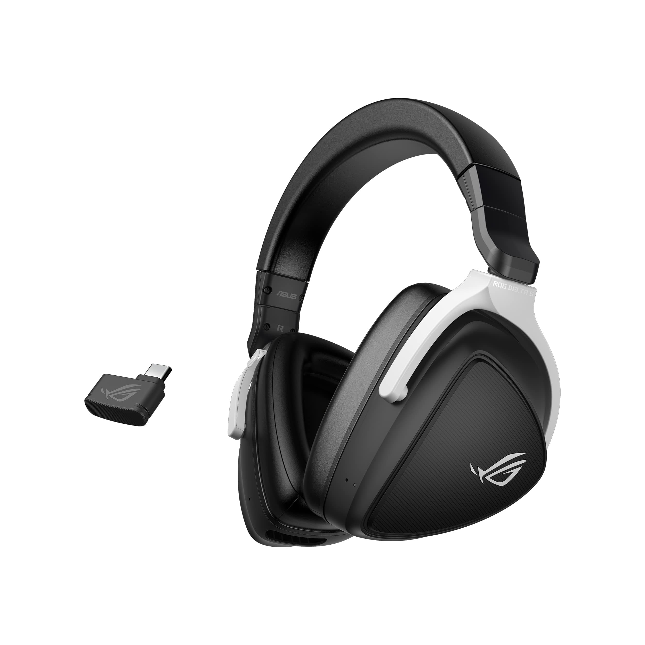 Rog Delta S Wireless Gaming Headset (Ai Beamforming Mic,7.1 Surround Sound,50Mm Drivers,Lightweight,Low-Latency,2.4Ghz,Bluetooth,Usb-C,For Pc,Mac,Ps4,Ps5,Switch,Mobile Device)-Black,over ear
