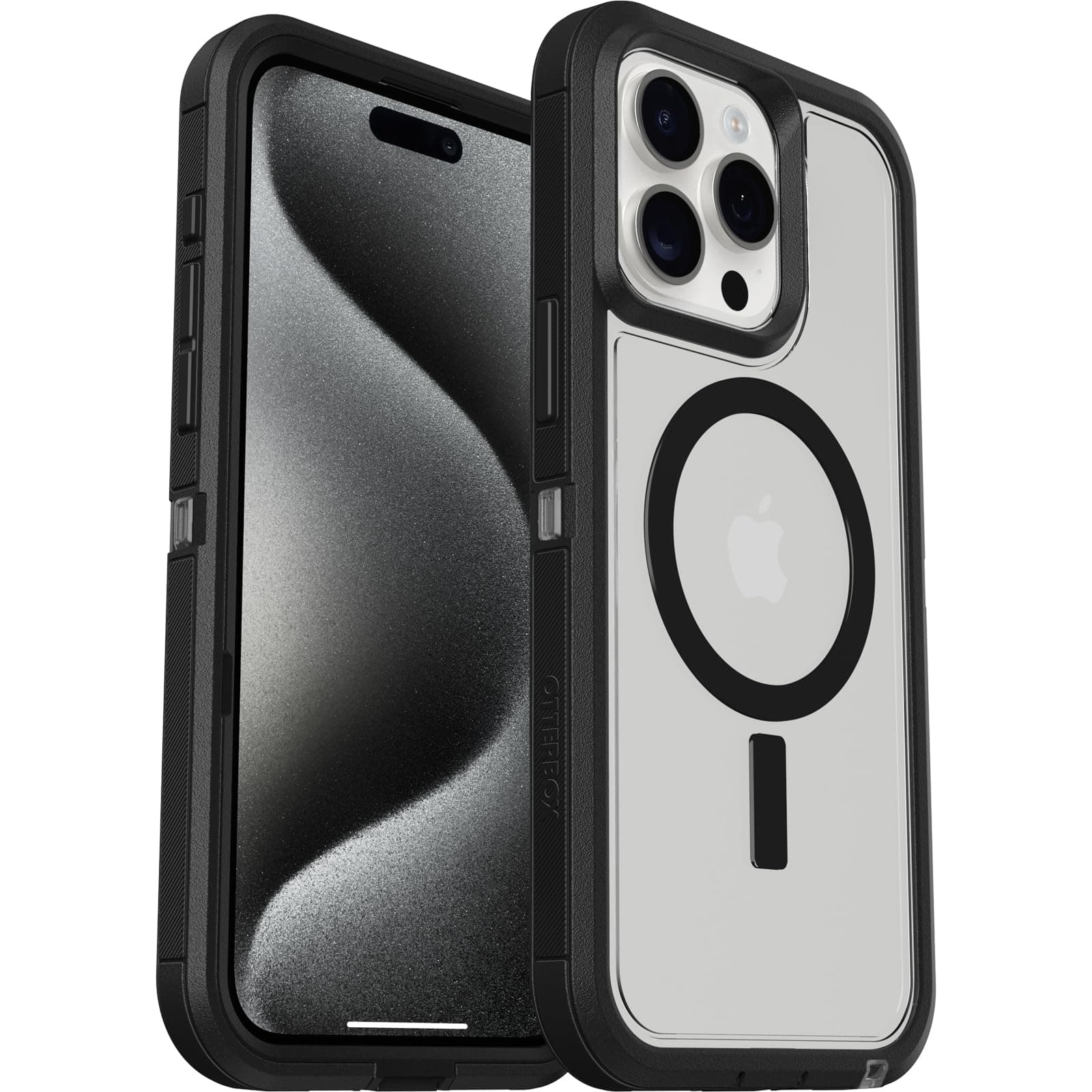 Defender XT Case for iPhone 15 Pro Max with MagSafe, Shockproof, Drop proof, Ultra-Rugged, Protective Case, 5x Tested to Military Standard, Clear/Black