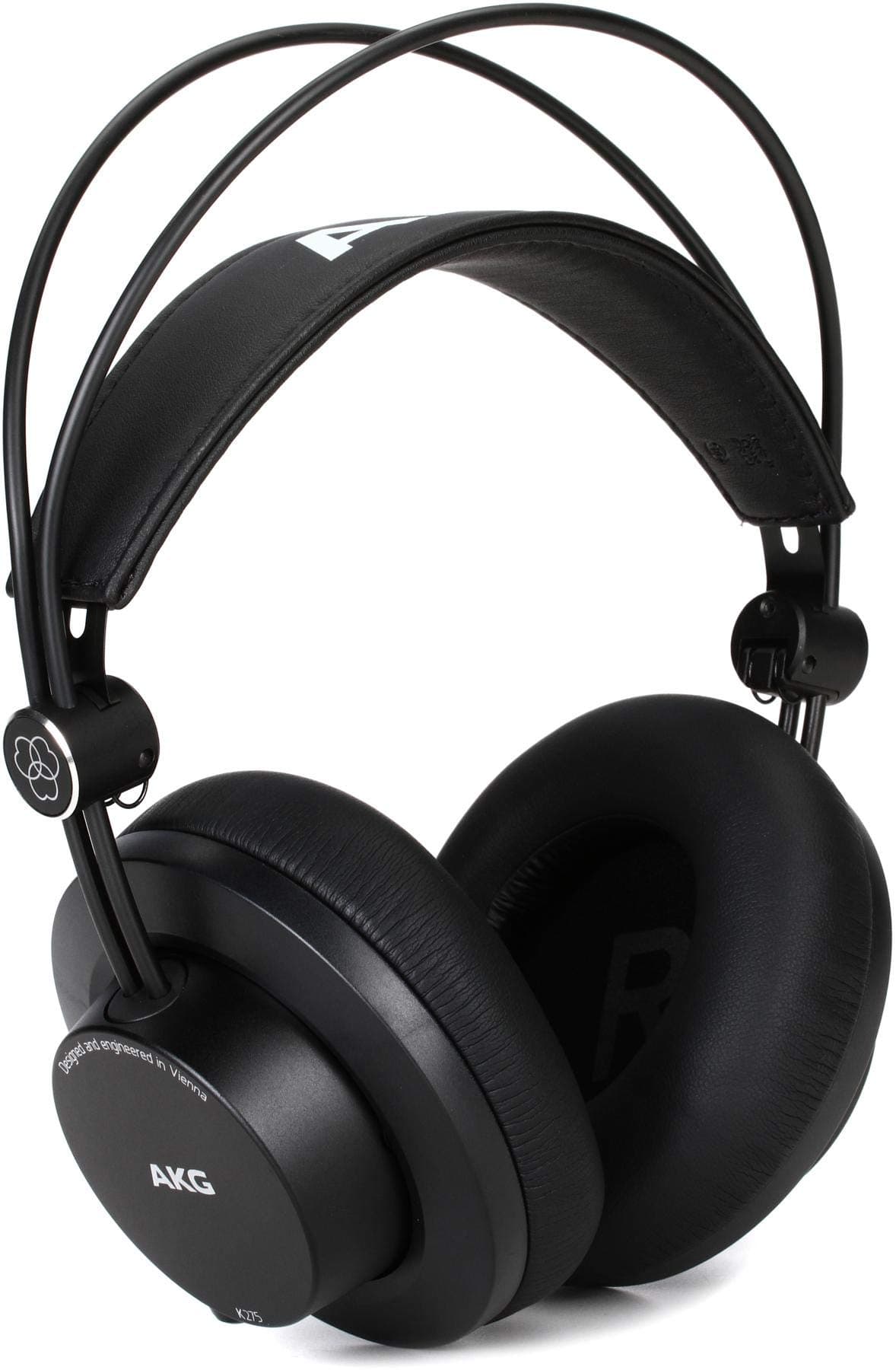 AKG K275 Over Ear Closed Back Lightweight Folding Studio Wired Headphones With Detachable Cable, Black
