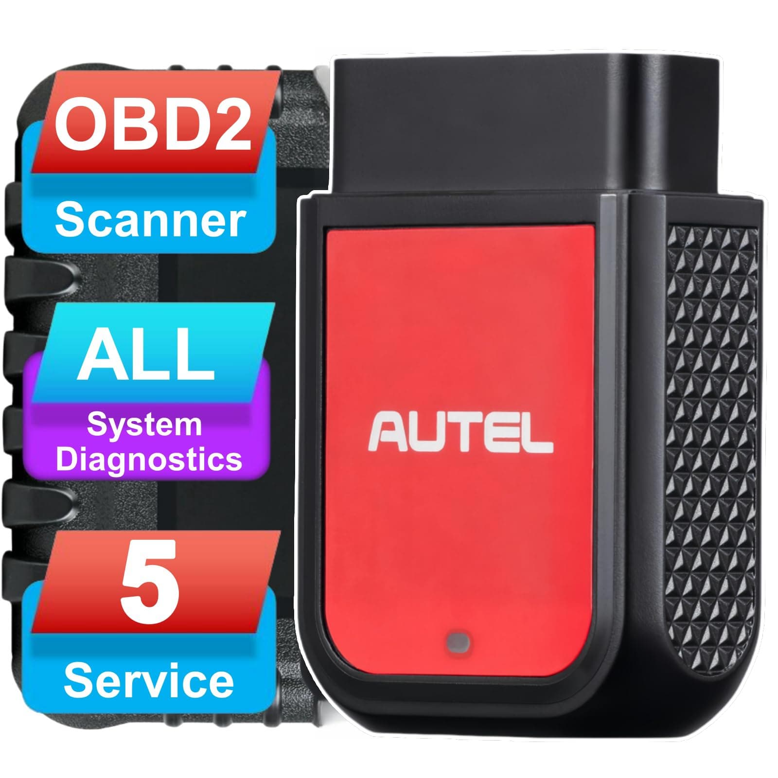 Autel MaxiAP AP2500 Obd2 Scanner Bluetooth Code Reader, Upgraded of AP200 H/C/M, OBDII Diagnostic Scan Tool, 5+ Service Functions, OBD2 10 Tests, 45+ Car Brands, for Android/iOS, Advanced AP2500E