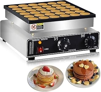 110V Commercial Mini Dutch Pancake Maker ，36PCS Dutch Pancake Baker Machine ，...