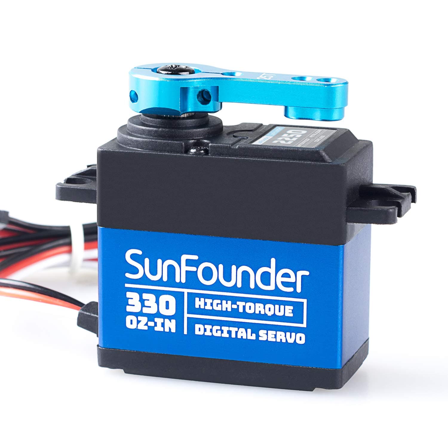 SunFounder High Torque 330 Servo .17/330 @7.4V, Coreless Motor, Waterproof, Metal Gear(Ball Bearing) Digital Servo, Compatible with Most Traxxas 1/10 1/12 RC Car Scale Electric Models