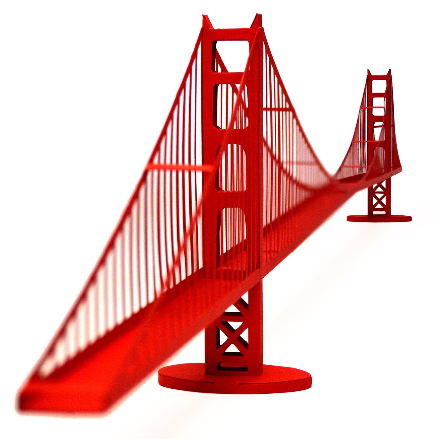 PAPERLANDMARKS Golden Gate Bridge Paper Model Kit