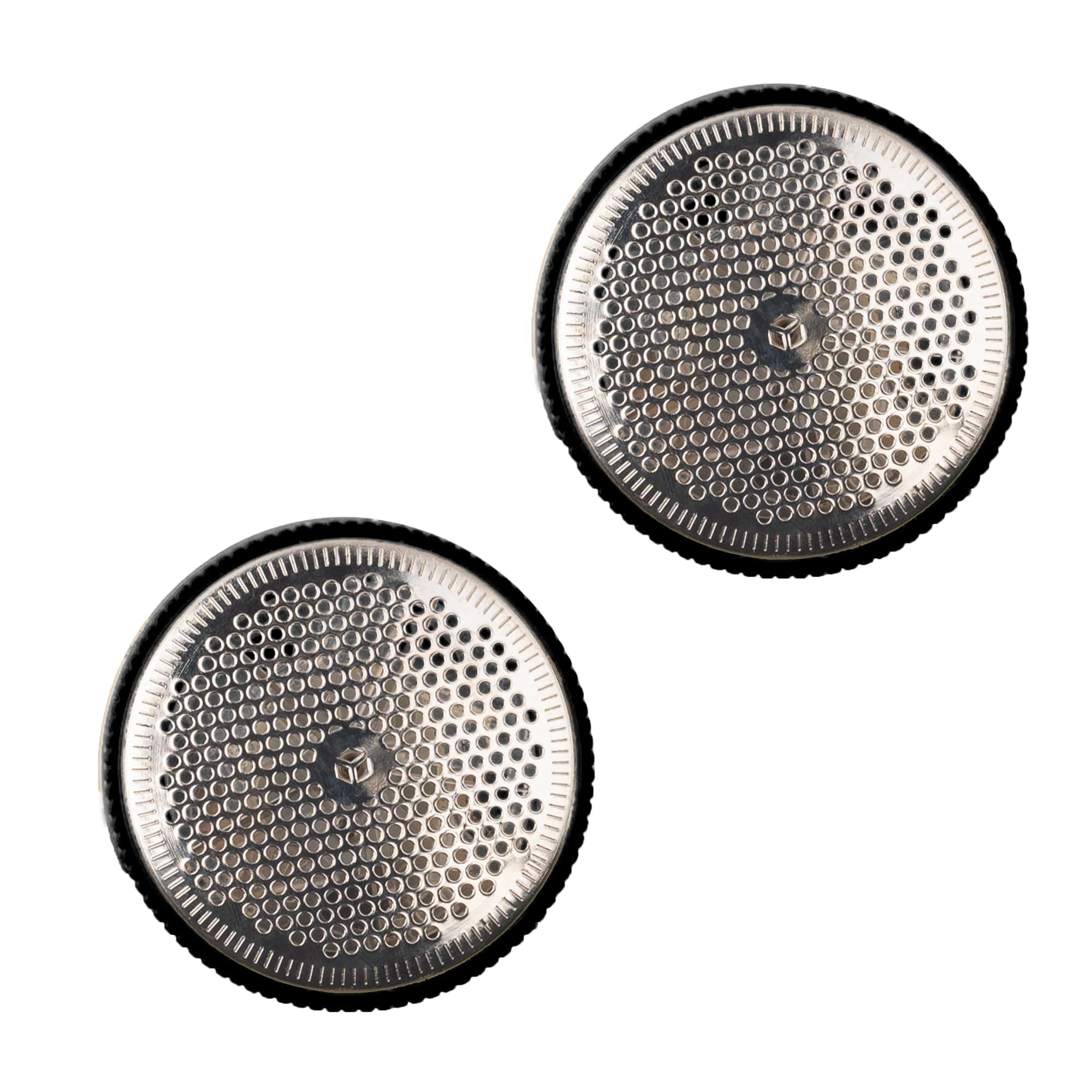 Spare mesh Covers 2 Pack Spare Replacement net Covers pionix Head caps for Black Extra Power Fabric Shaver