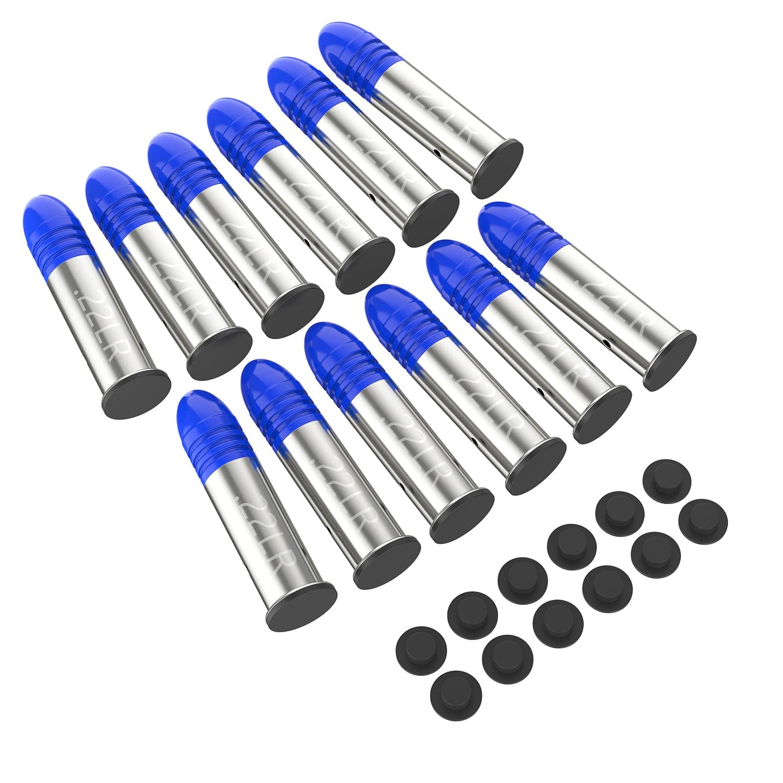 22LR Snap Caps Round Action Training Training Dummy Rounds Practice Safe Loading Firing(22LR-12pcs)