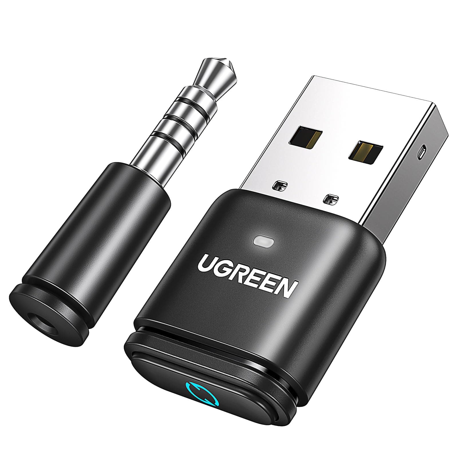 UGREEN Bluetooth 5.3 Adapter for PS4 PS5 USB Audio Transmitter APTX Connecting Bluetooth Headphones to PS5, PS4, Switch, PC, Wireless Audio Adapter (Plug & Play)