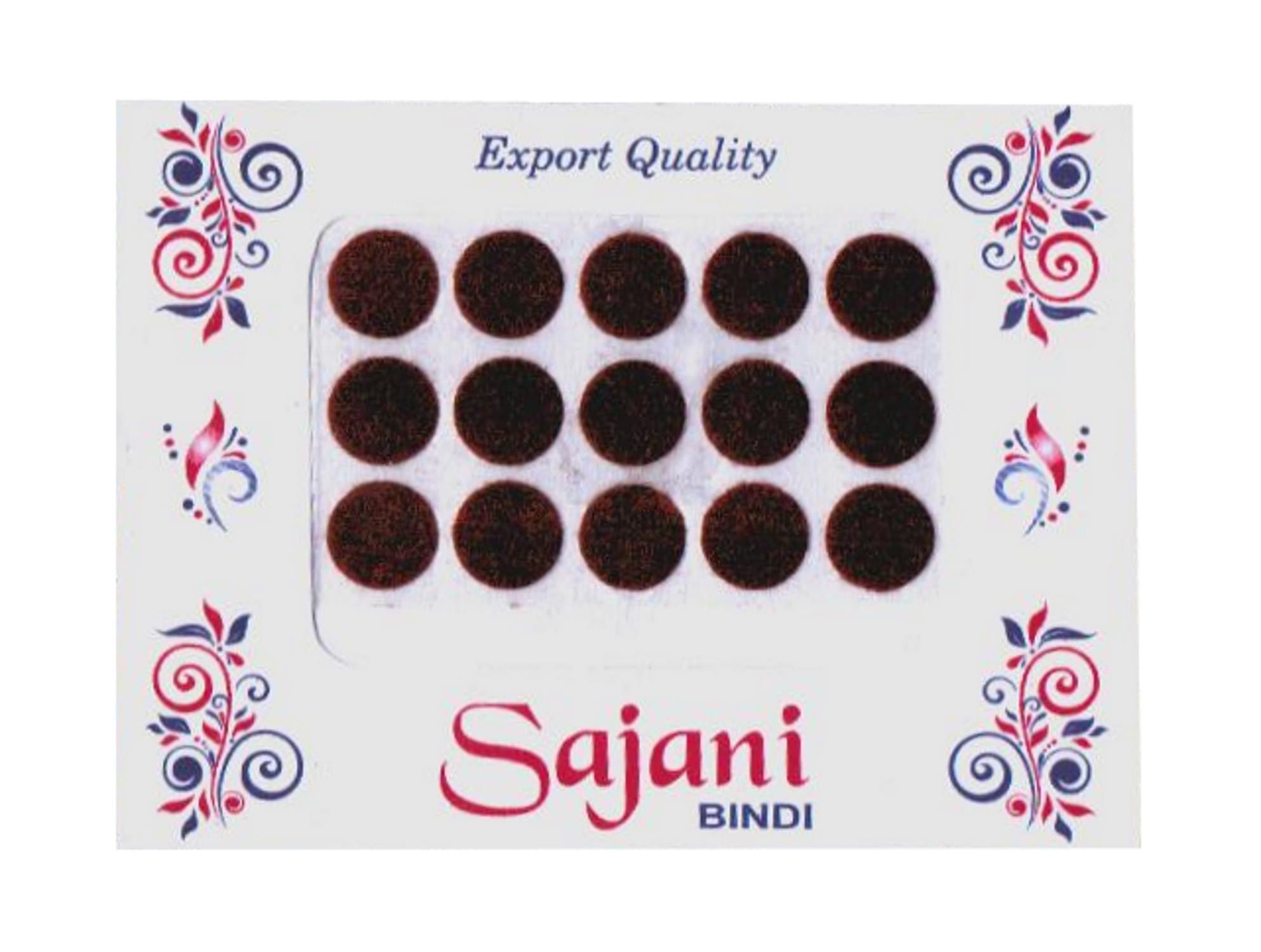 Maroon Round Bindi's Indian Dot Dark Maroon Velvet Bindi's Face Forehead Tattoo Sticker (Bindi 192)