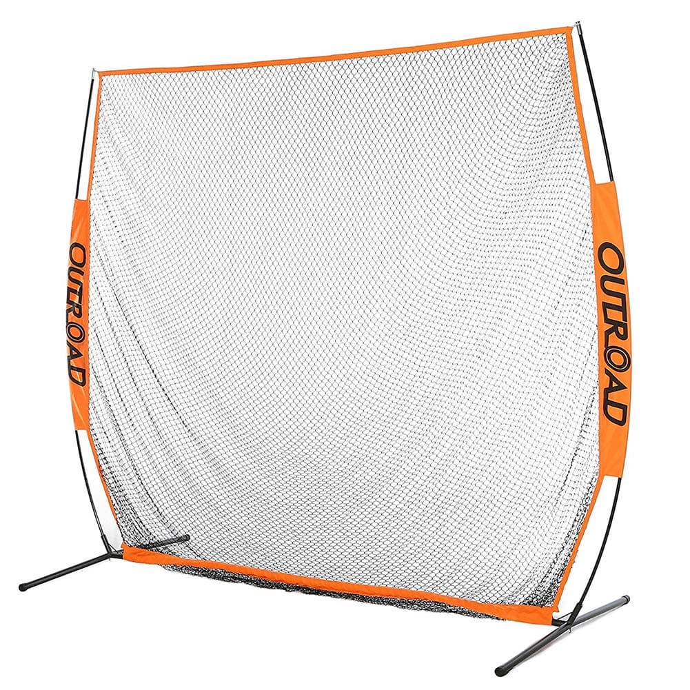 Outroad 7x7 ft Portable Golf Net Hitting Pitching Practice Driving with Carry Bag,Training for Outdoor,Indoor,Backyard (Orange)