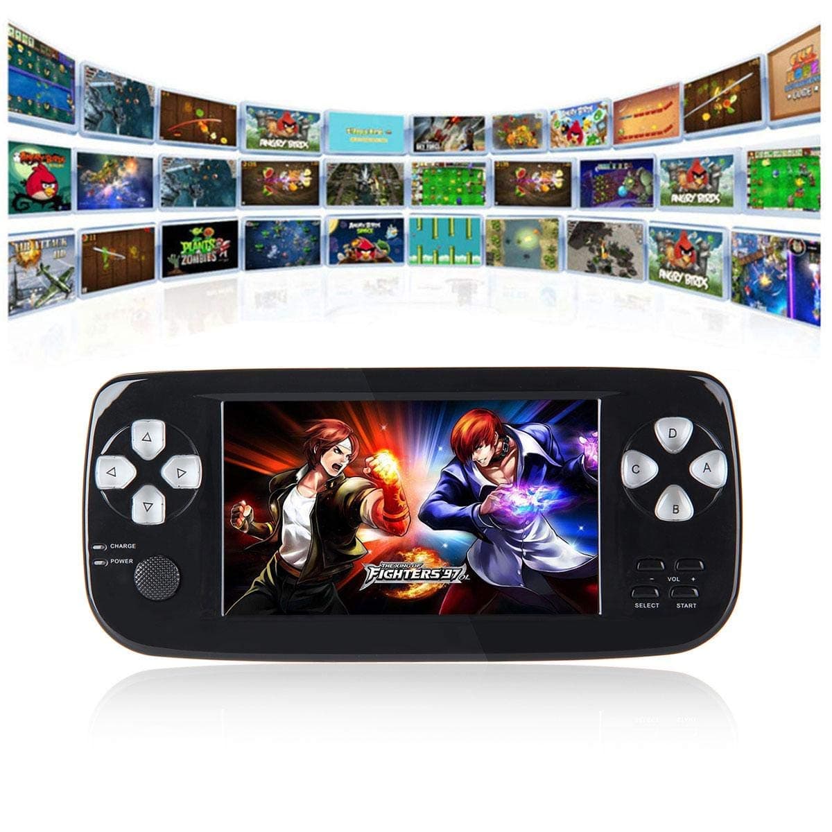 Portable Retro Mini GBA System Handheld Game Console, 4.3" 16GB 3000 Classic Games Support GBA/GBC/GB/Sega/NES/SFC/NEOGEO, Birthday Gift for Children，Black