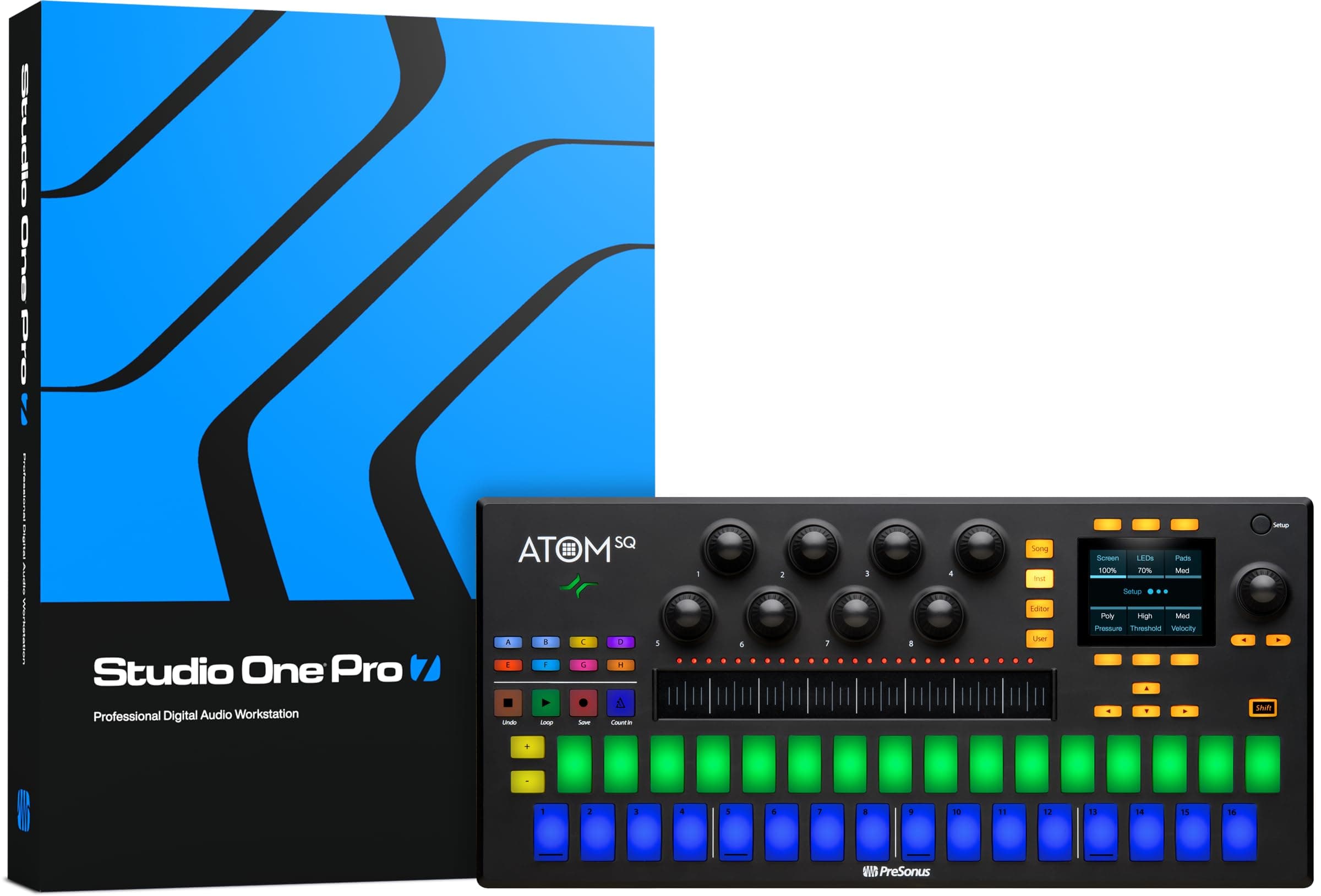 ATOM SQ Controller with Studio One Pro Software