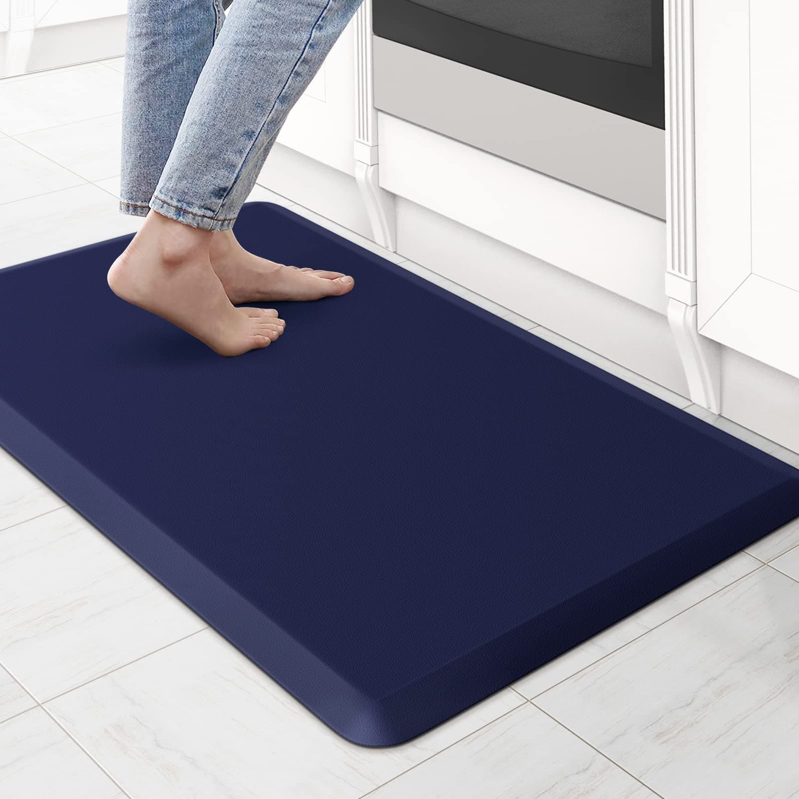 KitchenCloudsBlue,17.3"x28", Anti-Fatigue Mat