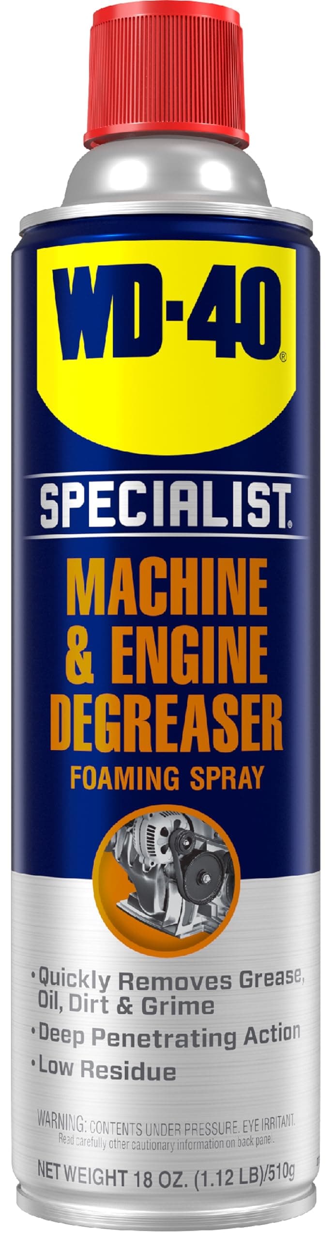 WD-40 Specialist Machine & Engine Degreaser Foaming Spray, 18 OZ