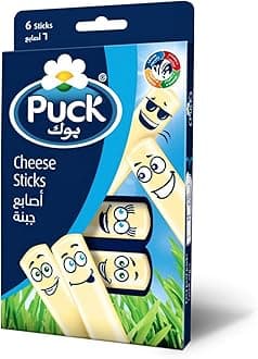 Puck Cheese 6 Sticks, Dark Blue & White, Medium, 108 g