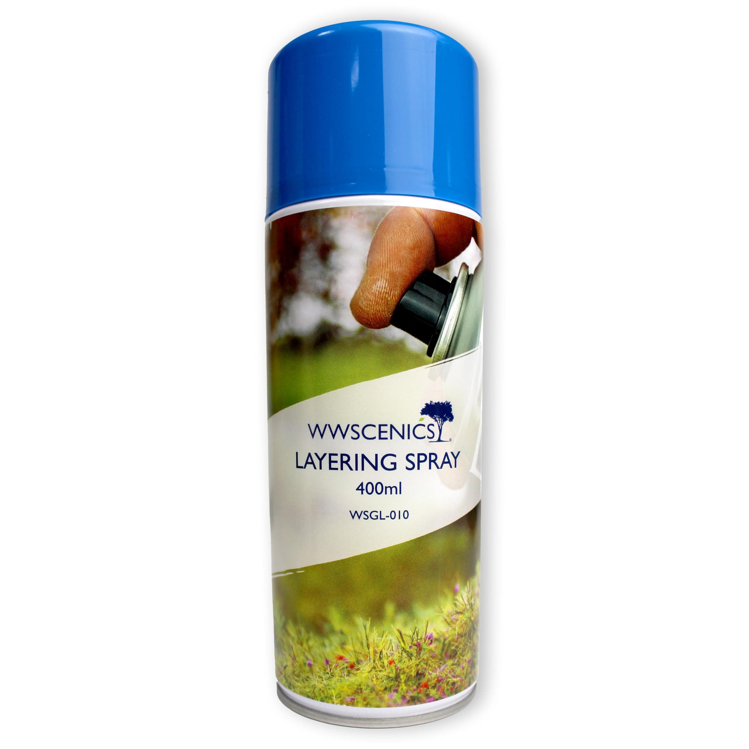 War World Scenics Static Grass Layering Spray 400ml – Adhesive for Model Railway Scenery, Wargaming Terrain & Dioramas