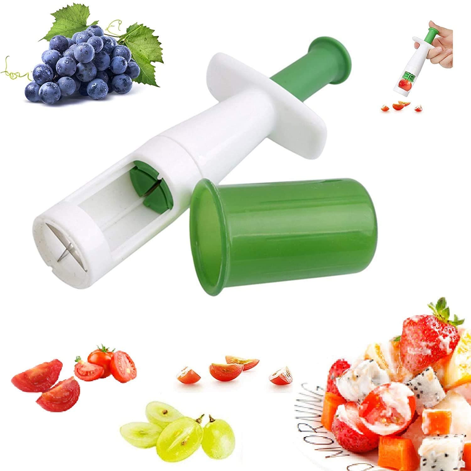 Grape Cutter Grape Cutter For Kids Grape Slicer Kitchen Gadget Grape Peeler Cherry Tomato Slicer Grape Slicer For Kids Cherry Strawberry Slicer Creative Kitchen Gadgets