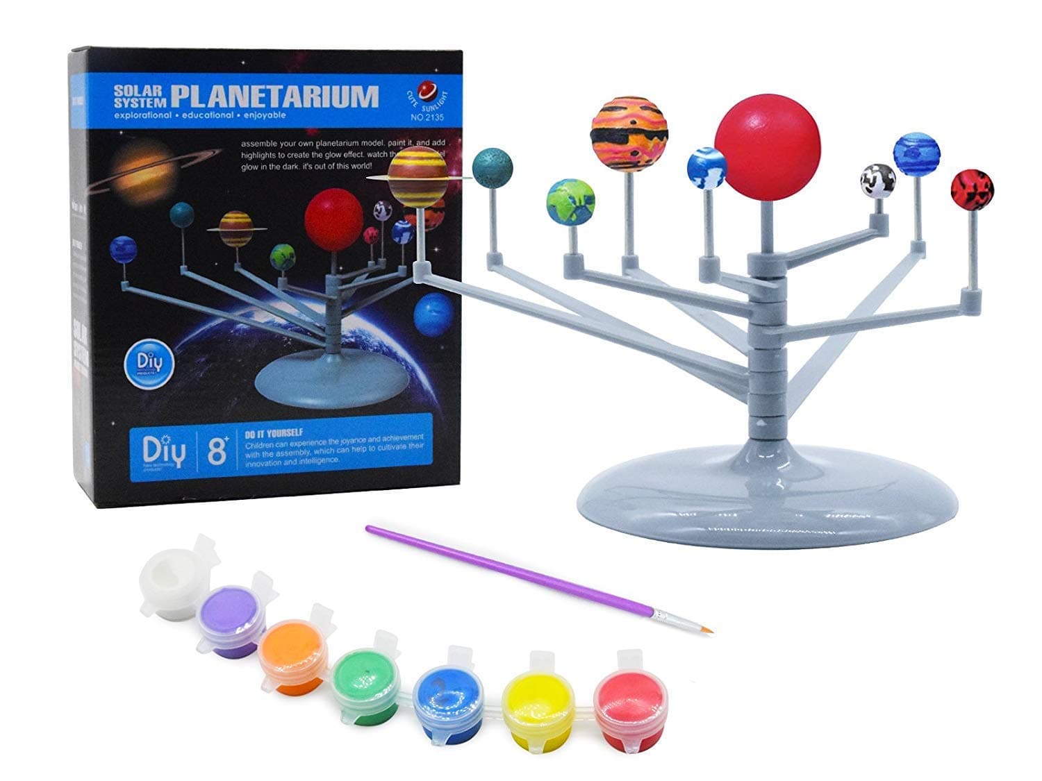 SmartcraftLearning Planet System, Planetarium Toy Set - Solar System Educational Toy for Kids- Multicolor