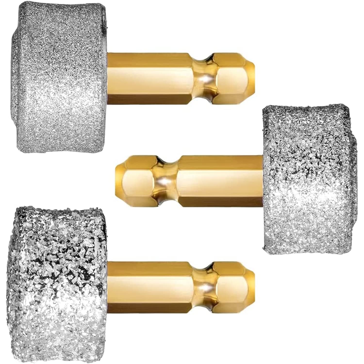 LUCKY TAIL - Dog Nail Grinder - Regular, Hard & Soft Replacement Head - Small & Large Dogs - Premium Quality - Diamond Tip Drill Bit - Professional Dog Nail Trimmers - Grooming Kit - 3 Pack