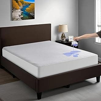 Hotel Linen Klub Waterproof Mattress Protector- 100% Cotton Terry 120GSM with Elasticized Deep Pocket for Perfect Fit, Size: Twin 90 x 190 cm, White , Total Protection from Spills and Mattress Soil