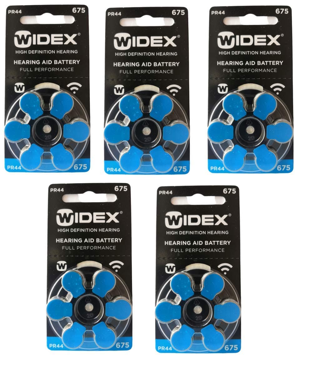 hearing aid battery size675 (5 Pack= 30 batteries)
