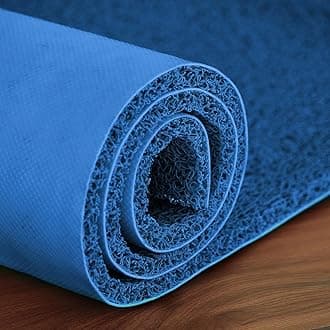 Lifekrafts Cushion Noodle Floor Mat for Entryways| Dirt/Mud Trapper | 4ft x 6ft Blue | Heavy Duty Waterproof Indoor/Outdoor Floor Mat for Entry, Entrance, High Traffic Areas, Easy to Clean