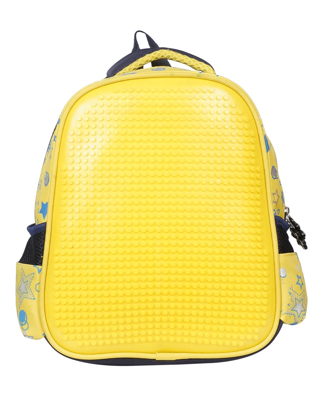 Children's Backpack Pixel Unisex School Bag (yellow)