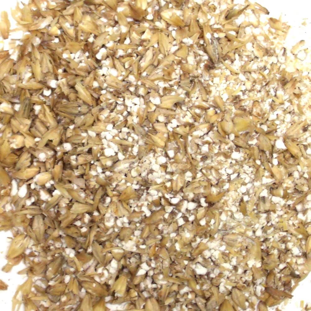Two Row Malted Barley for Brewing, Distilling - 10 lbs Crushed