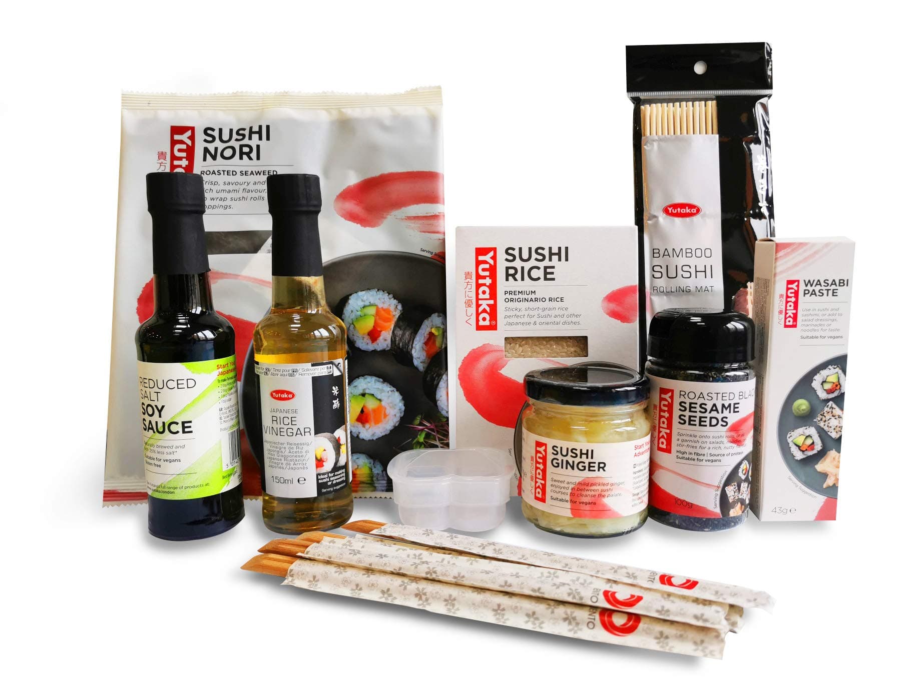 Premium Sushi Making Kit Set – DIY Complete Sushi Ingredients Set, 10 Pieces