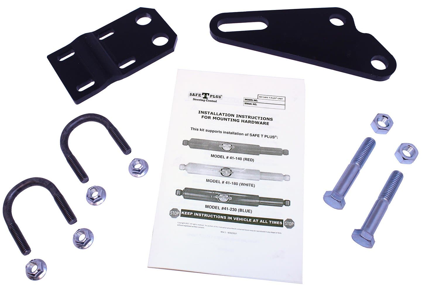 Safe-T-Plus RV Steering Stabilizer Mounting Kit (Model: F-53K2.5)