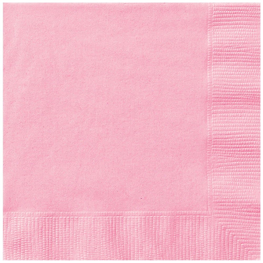 Light Pink Paper Napkins, 50ct