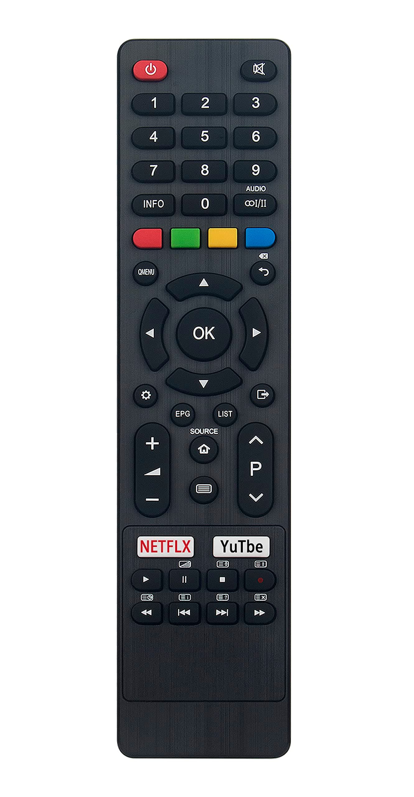 VINABTY Replace Remote Controllor fit for JVC TV Remote RM-C3349 RM-C3354 RM-C3348 RM-C3227, Also Compatible with BAUHN 4K Ultra HD Smart TV ATV65UHDS-0319