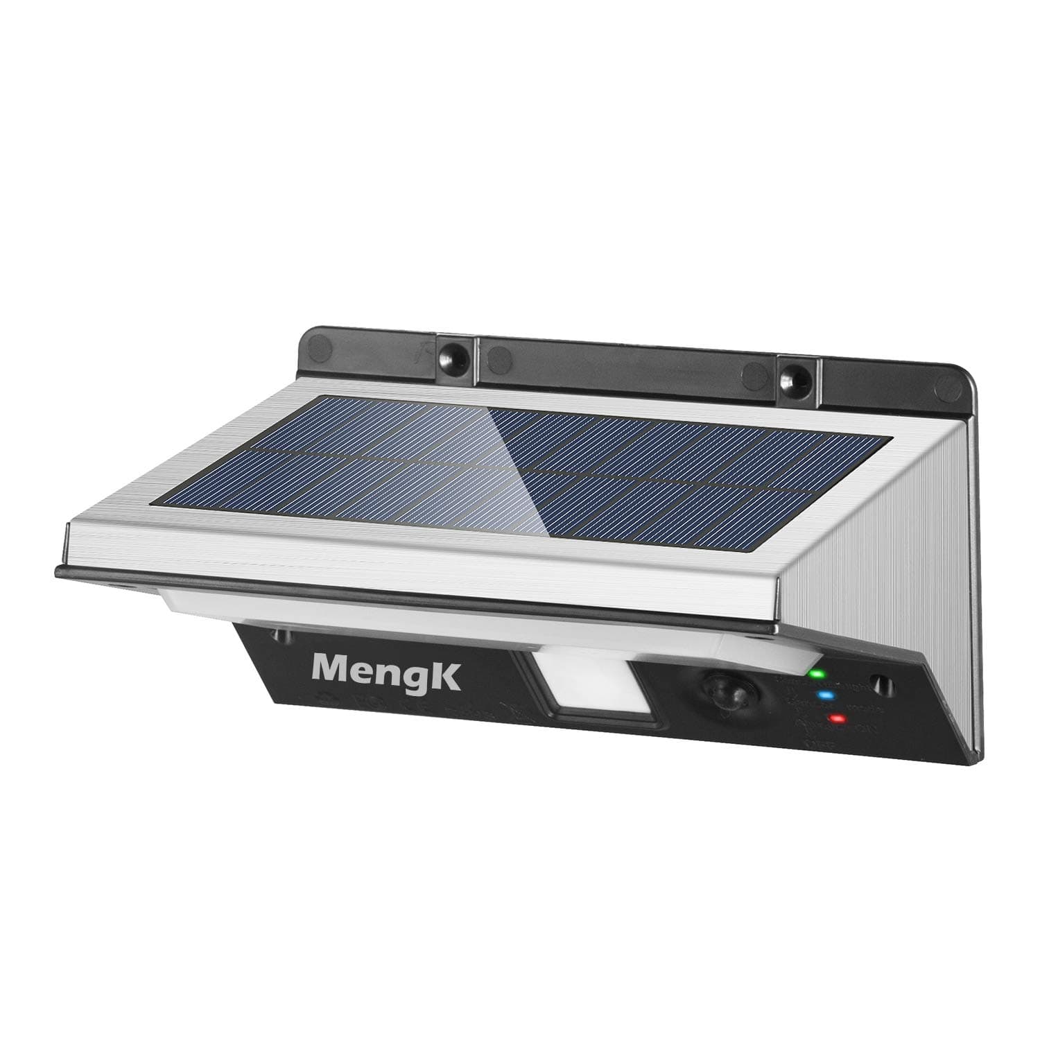 Solar Lights Outdoor Motion Sensor Security Lights MENGK 21 LED 3 Modes Stainless Steel Solar Powered Wall Lights, Waterproof for Fence, Pathway, Garden, Pool, Walkway, Driveway, Patio, Yard, Outside Wall