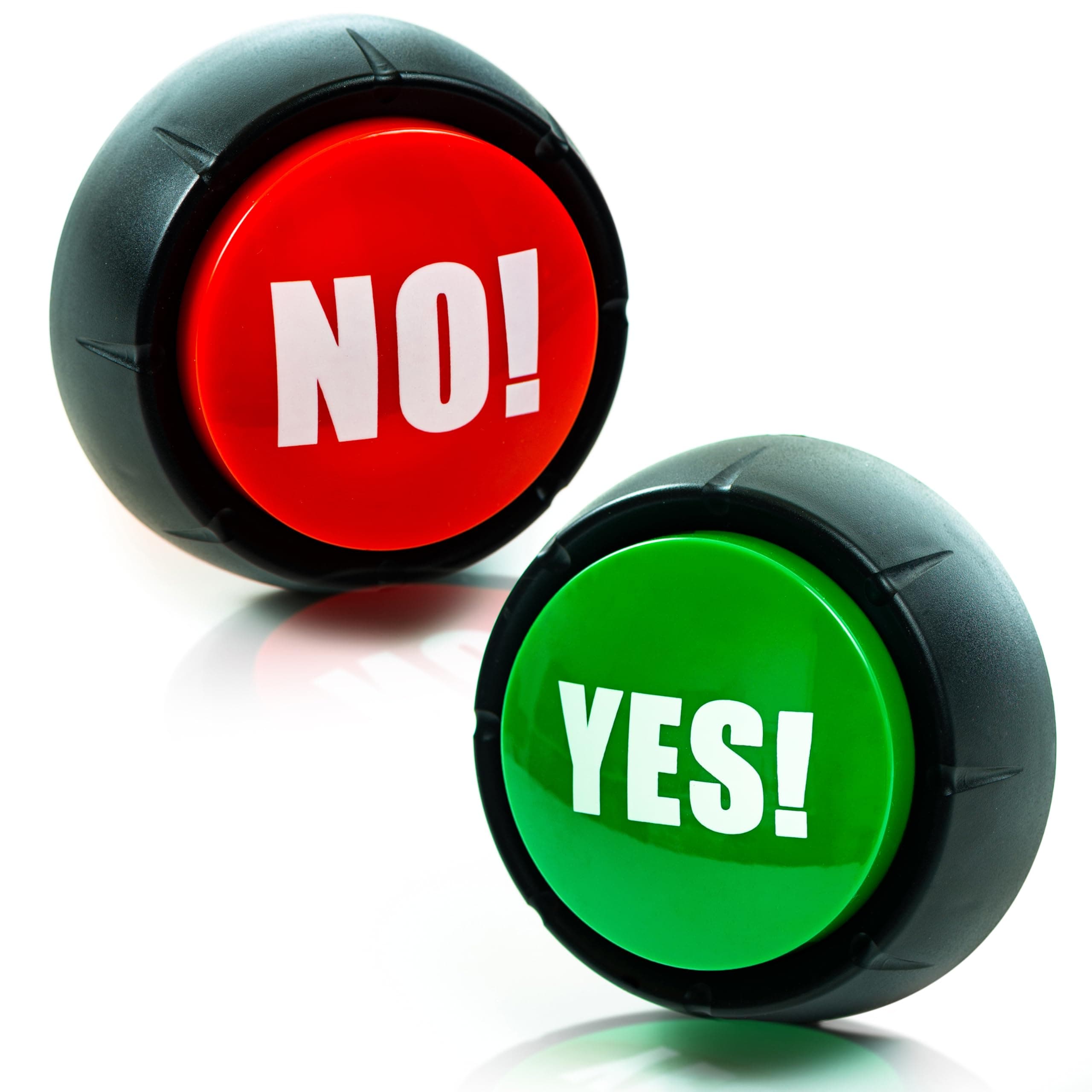 Granatan Yes Button and No Button with Sound, Answer Buzzers Set of 2 Buzzers for Game Show, Yes No Button, Gag Gifts