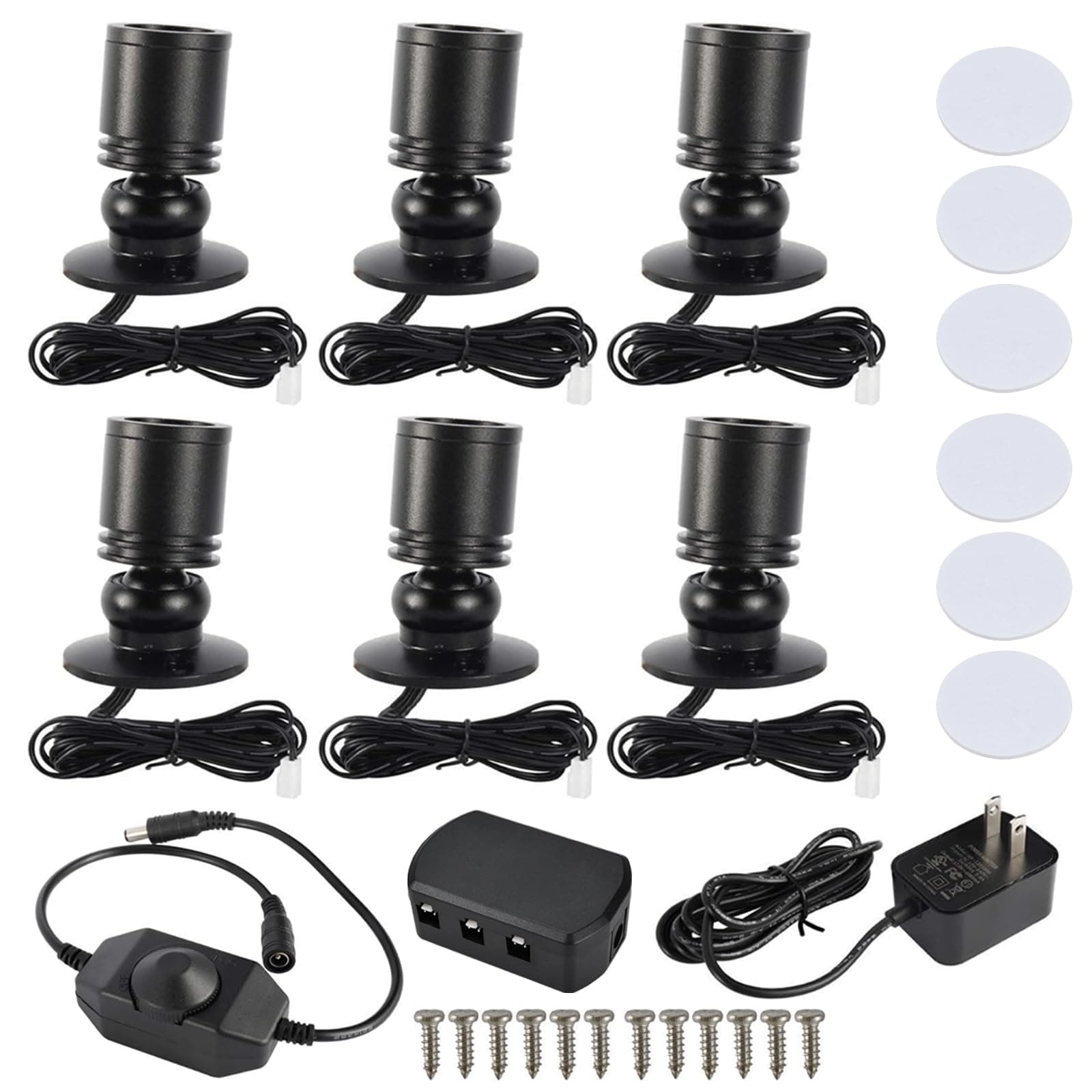 YaeCCC 6 Pack Dimmable LED Mini Spotlight (Daylight 6400K)