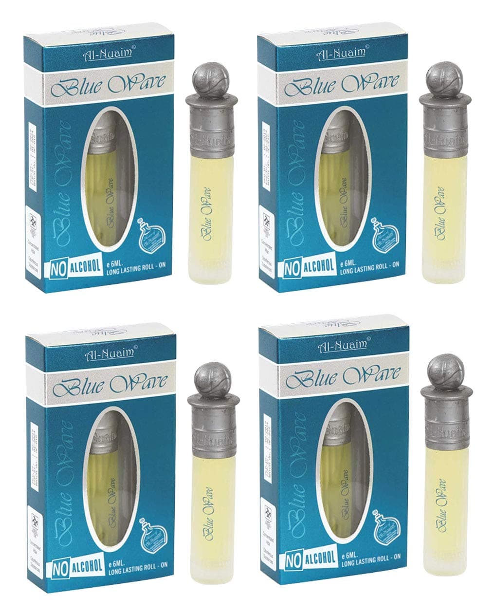 Blue Wave Attar (6 ml Each) - Pack of 4