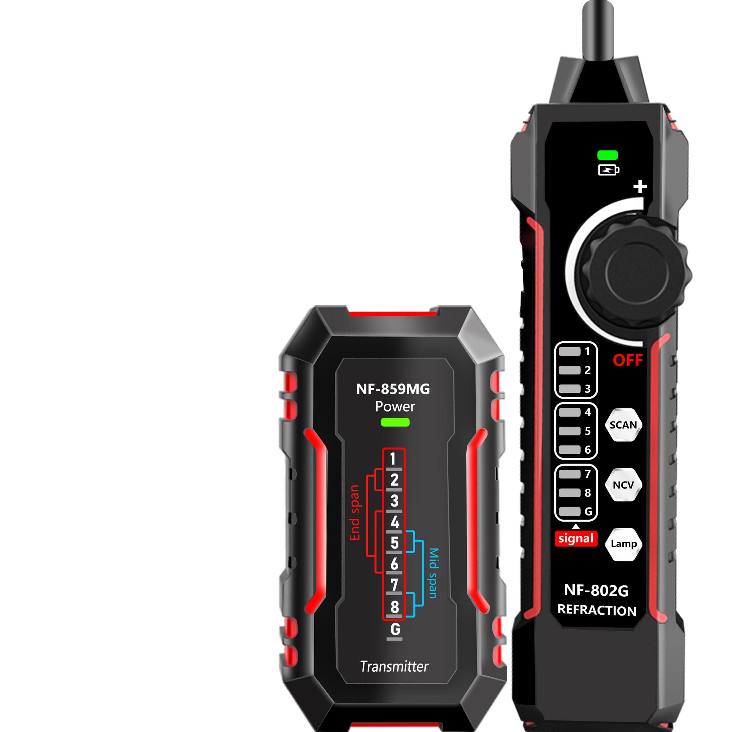 NOYAFA NF-8209 Network Cable Tester with PoE, Multi-Function Line Tracker, LAN CAT5/CAT6 Tester