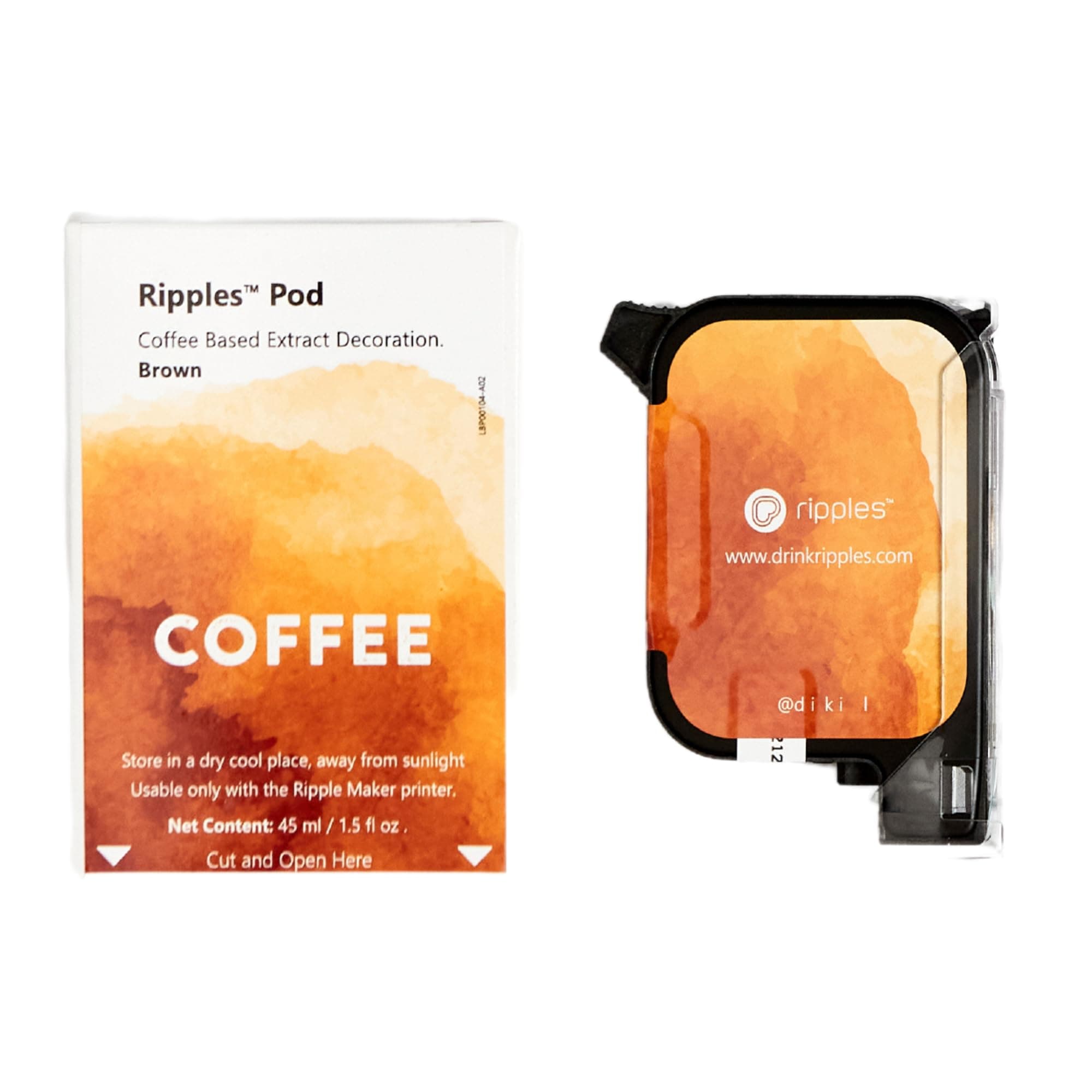 Ripples Pods - Natural Extracts Maker Machine | Plant-Based, No Artificial Colors, No Preservatives (Coffee Pod)