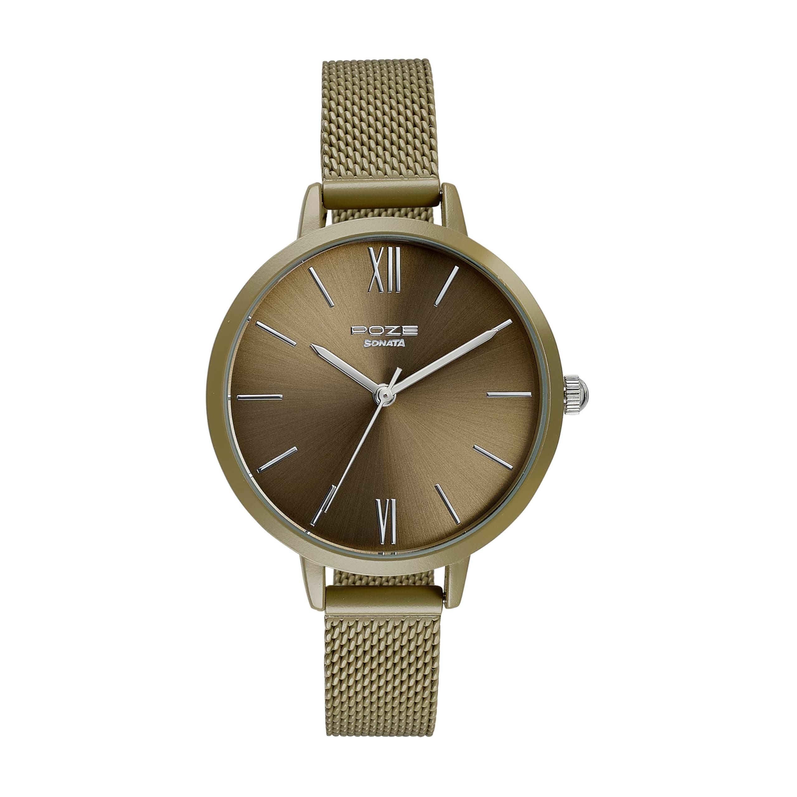 SonataPoze Quartz Analog Mesh Strap Watch for Men