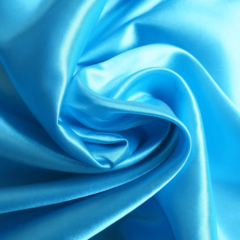 Satin Sky Blue Fabric