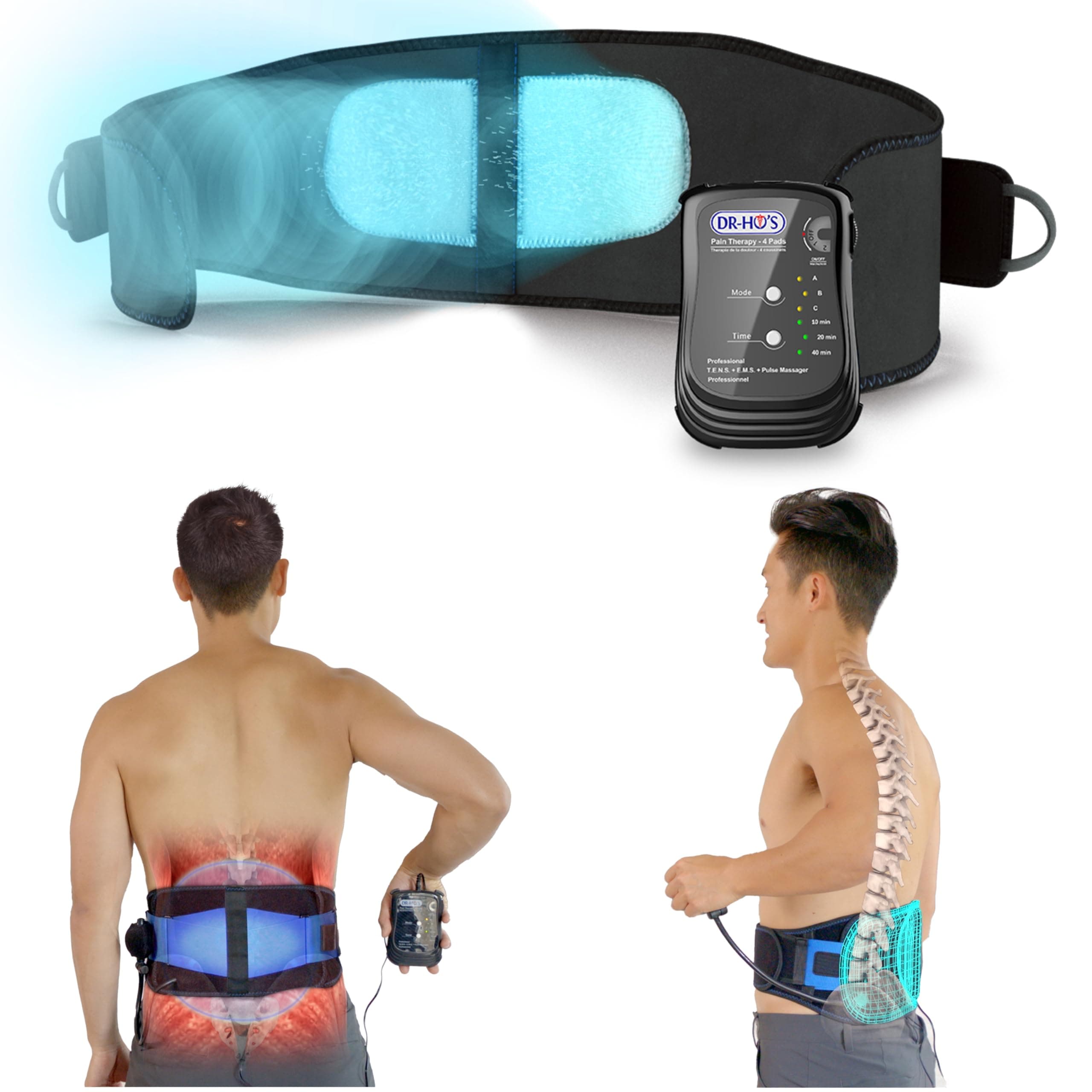 DR-HO’S Triple Action Back Belt Essential Package