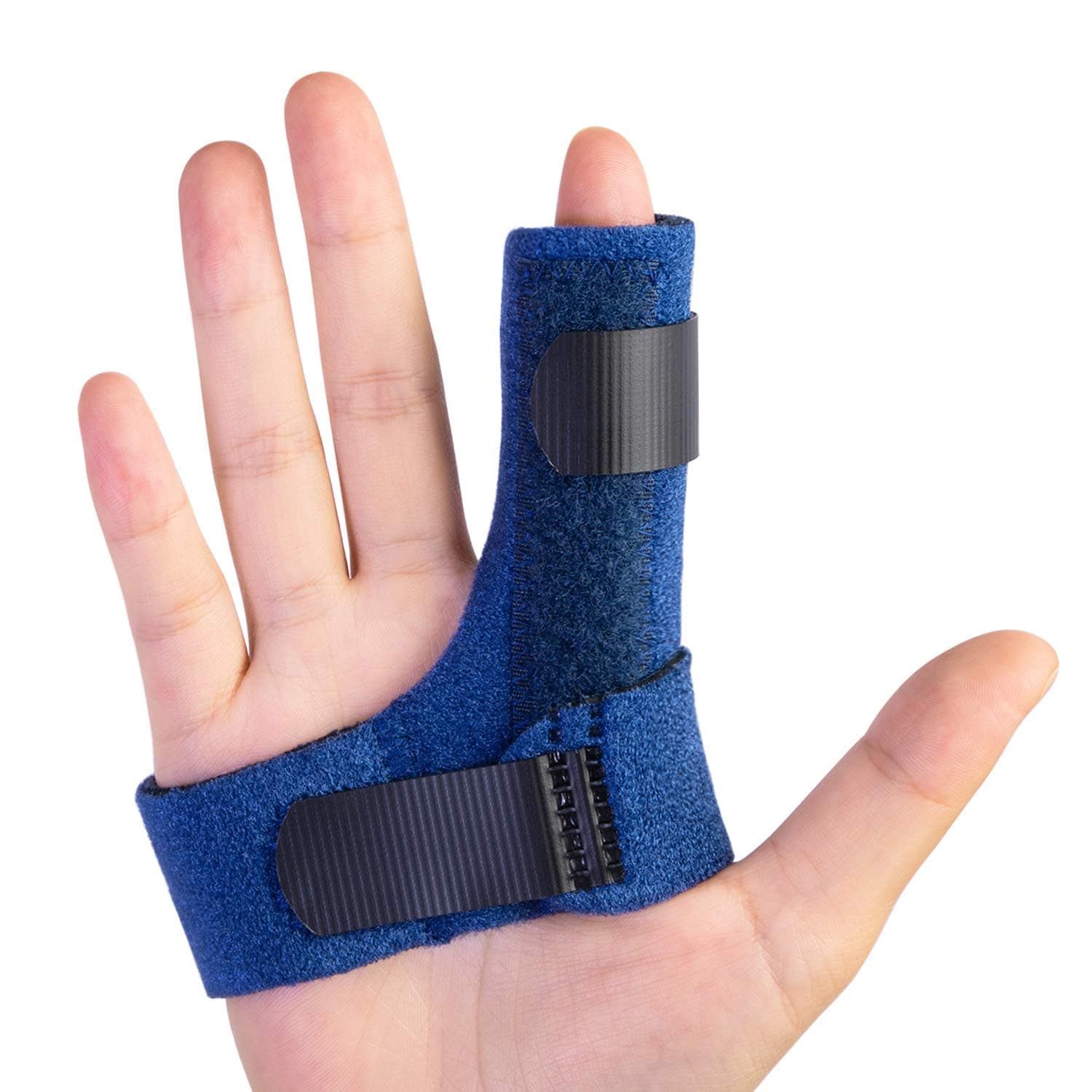 Finger Brace for Right Hand, Finger Splints Trigger Finger Splint for Alleviating Finger Locking, Stiffness- Tendon Release and Pain Relief from Stenosing Tenosynovitis- Bonus Fastening Tape (Right)