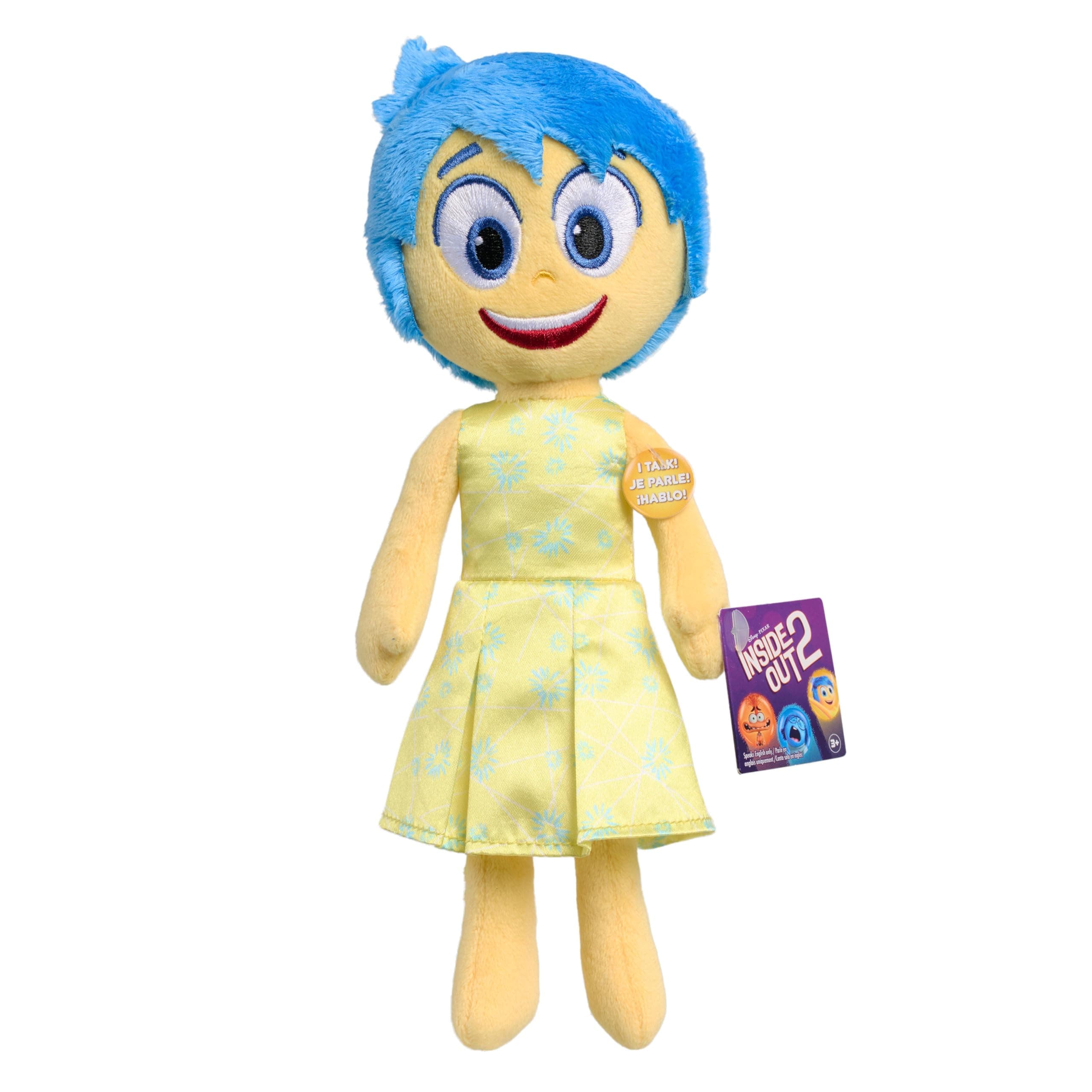 Just Play Inside Out 2 Talk It Out Small Plush - Joy, Kids Toys for Ages 3 Up
