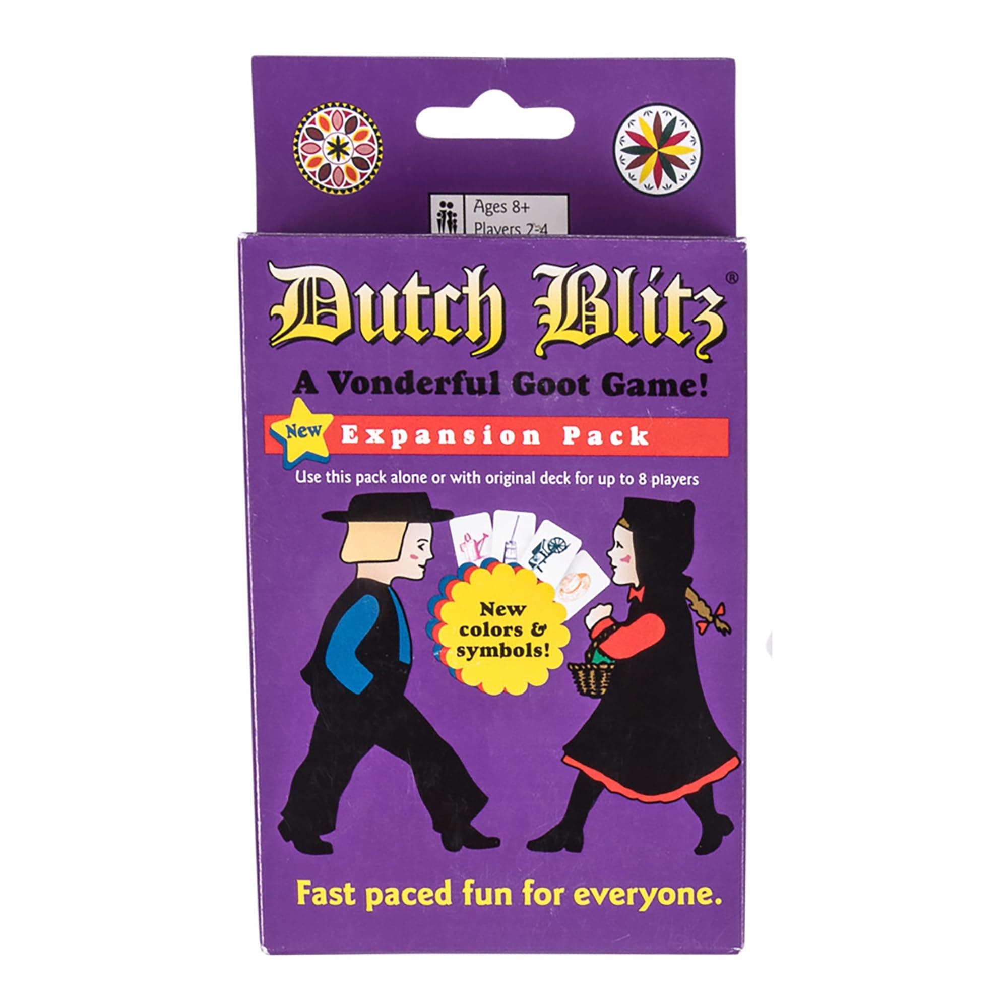 Dutch Blitz: Purple Expansion Pack - Use Alone Or w/Original Deck to Play w/ 2-4 Players, 4 New Card Colors, Fast Paced Fun, Card Game, Ages 8+