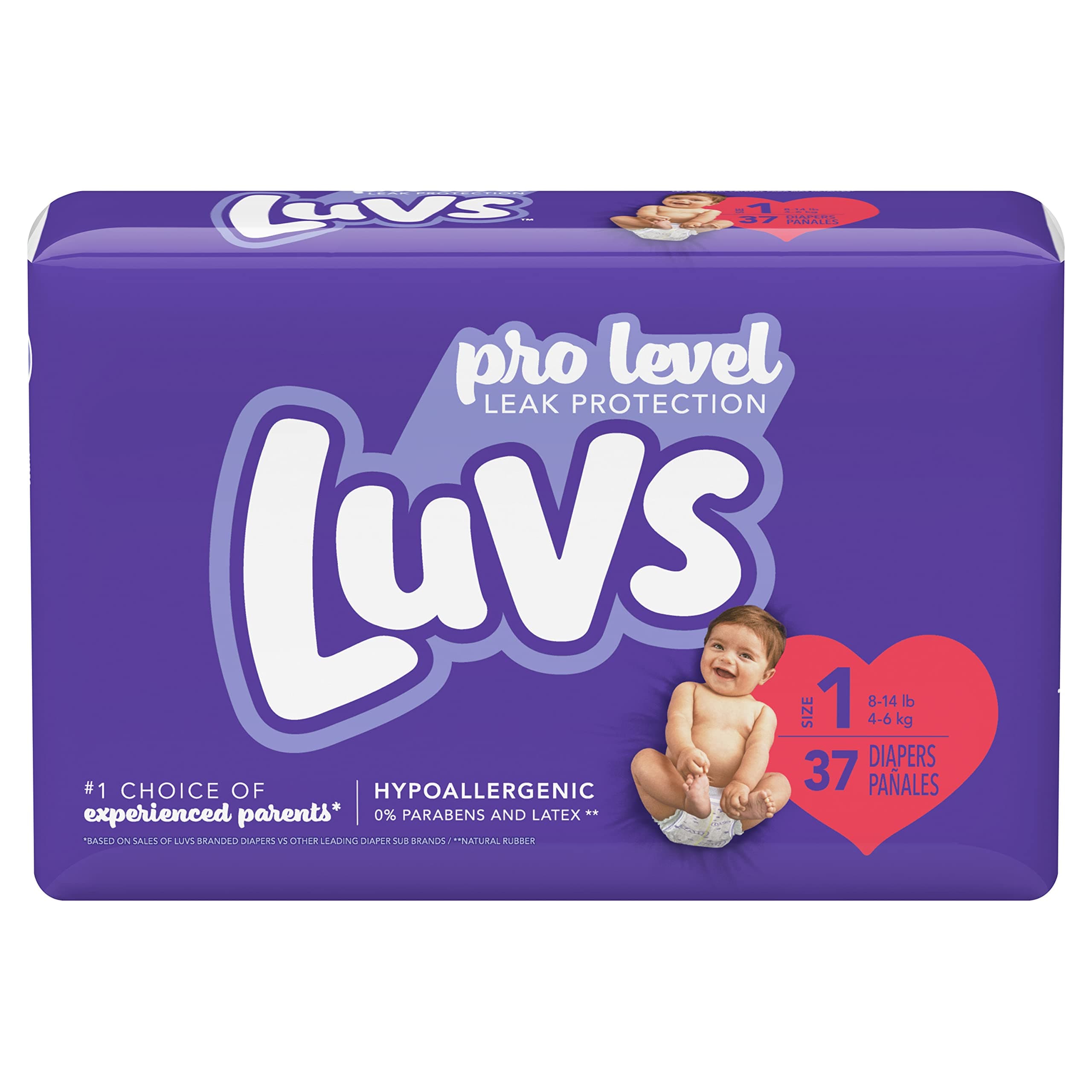Luvs triple leakguards diapers size 1 37 count, 37 Count