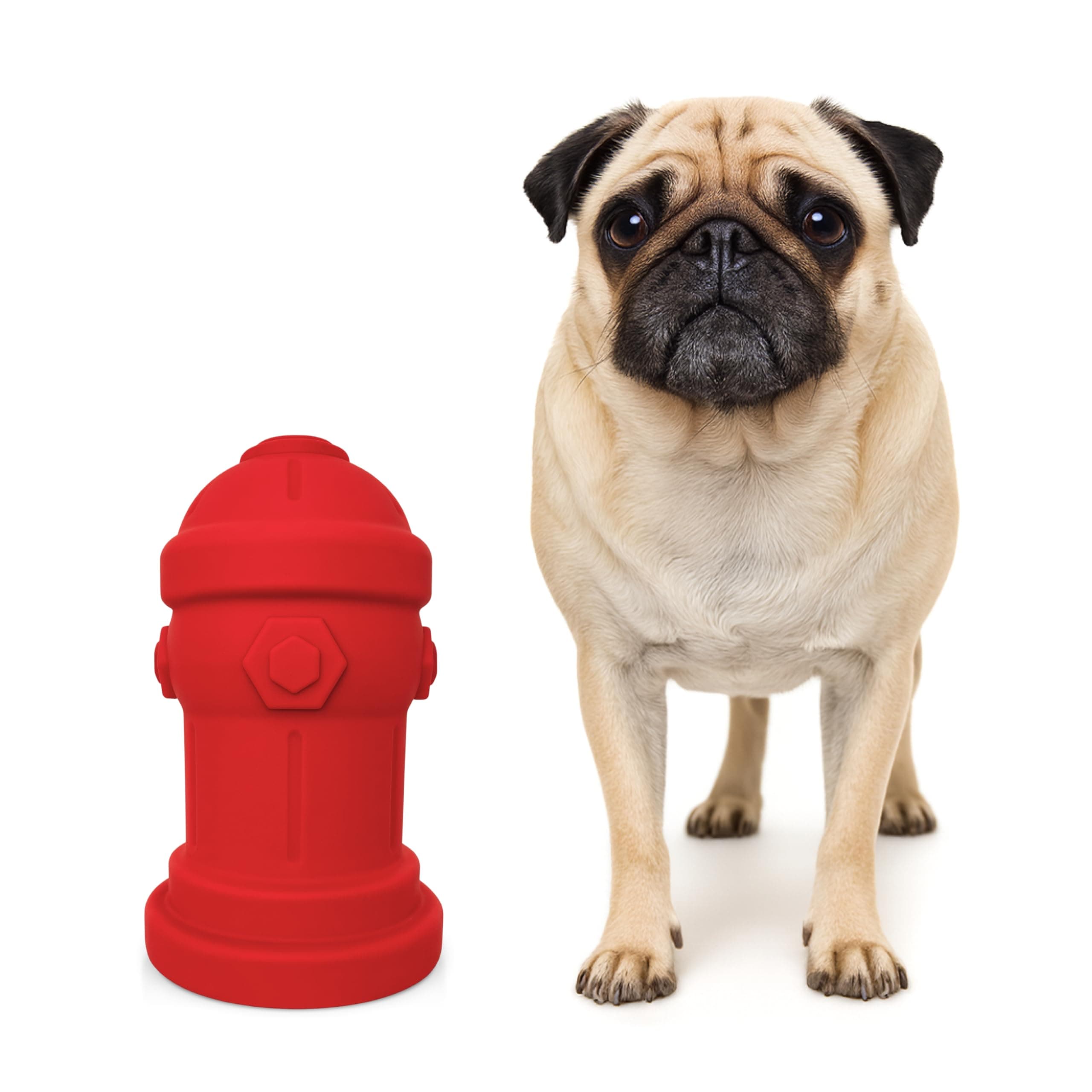 Small Dog Fire Hydrant 4x7 Silicone Soft Potty Training Aid for Small Breeds Under 10lbs Toy Breeds Indoor Outdoor Training Red